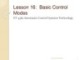Lecture Automatic control systems technology - Lesson 16: Basic control modes
