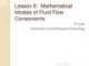 Lecture Automatic control systems technology - Lesson 6: Mathematical models of fluid flow components