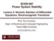 Lecture Power system stability - Lesson 3: Numeric Solution of Differential Equations, Electromagnetic Transients