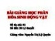 Bài giảng Hóa sinh động vật: Chương 1 - Nguyễn Thị Lệ Quyên