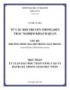 Từ câu hỏi truyền thống đến trắc nghiệm khách quan - Chủ đề: Phương pháp tọa độ trong mặt phẳng