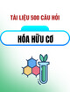 500 câu hỏi trắc nghiệm Hóa hữu cơ (Đề số 3)