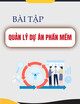 Bài tập môn Quản lý dự án phần mềm