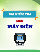 Bài kiểm tra môn Máy điện